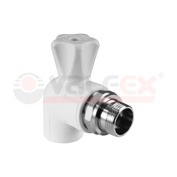 Кран шаровой для радиатора угловой 20х1/2" (Formul)