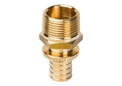STOUT Переходник с наружной резьбой 20xR 1/2" для труб из сш. п/э аксиальный