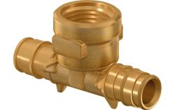 Uponor Q&E тройник с внутренней резьбой PL 25-Rp1/2"FT-25