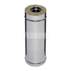 Дымоход-Сэндвич Ferrum 0,5 м (430/0,5 мм + нерж.) ф250х350